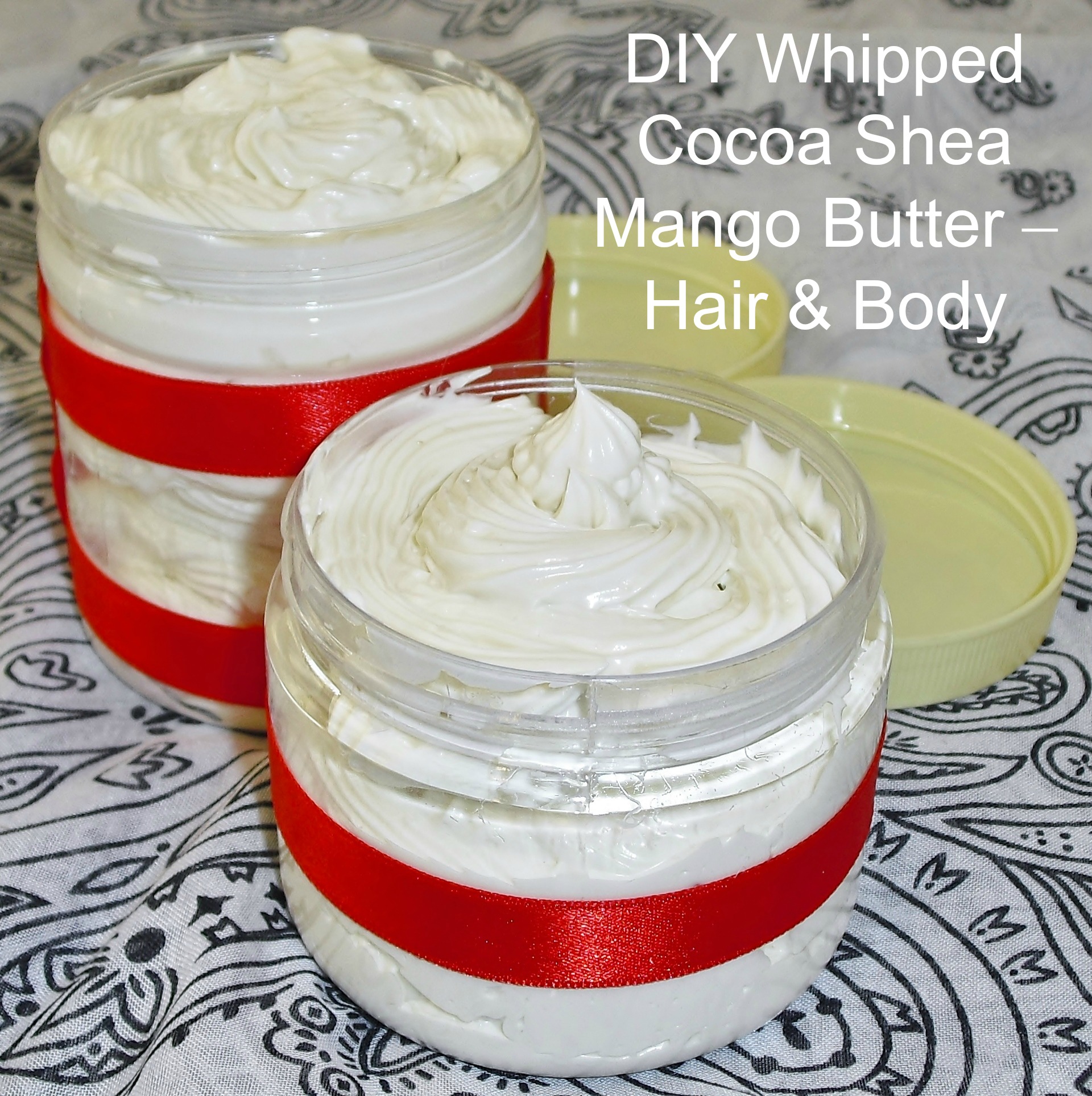 DIY Whipped Cocoa Shea Mango Butter – Hair & Body